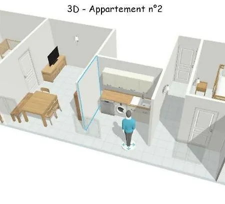 Gentiane 4personnes Dans La Maison D'augustin Classé 3 étoiles,la Tour,73530 St Jean D'arves Appartement